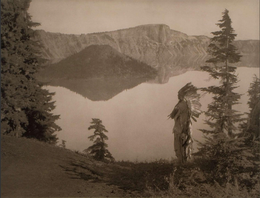 Edward Curtis "Crater Lake" Photo Lithograph Print