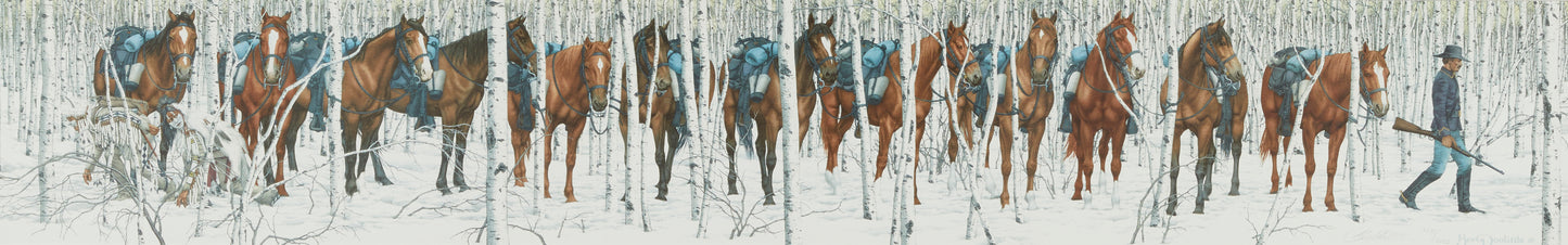 Bev Doolittle "Two Indian Horses" Signed and Numbered Lithograph