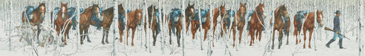 Bev Doolittle "Two Indian Horses" Signed and Numbered Lithograph