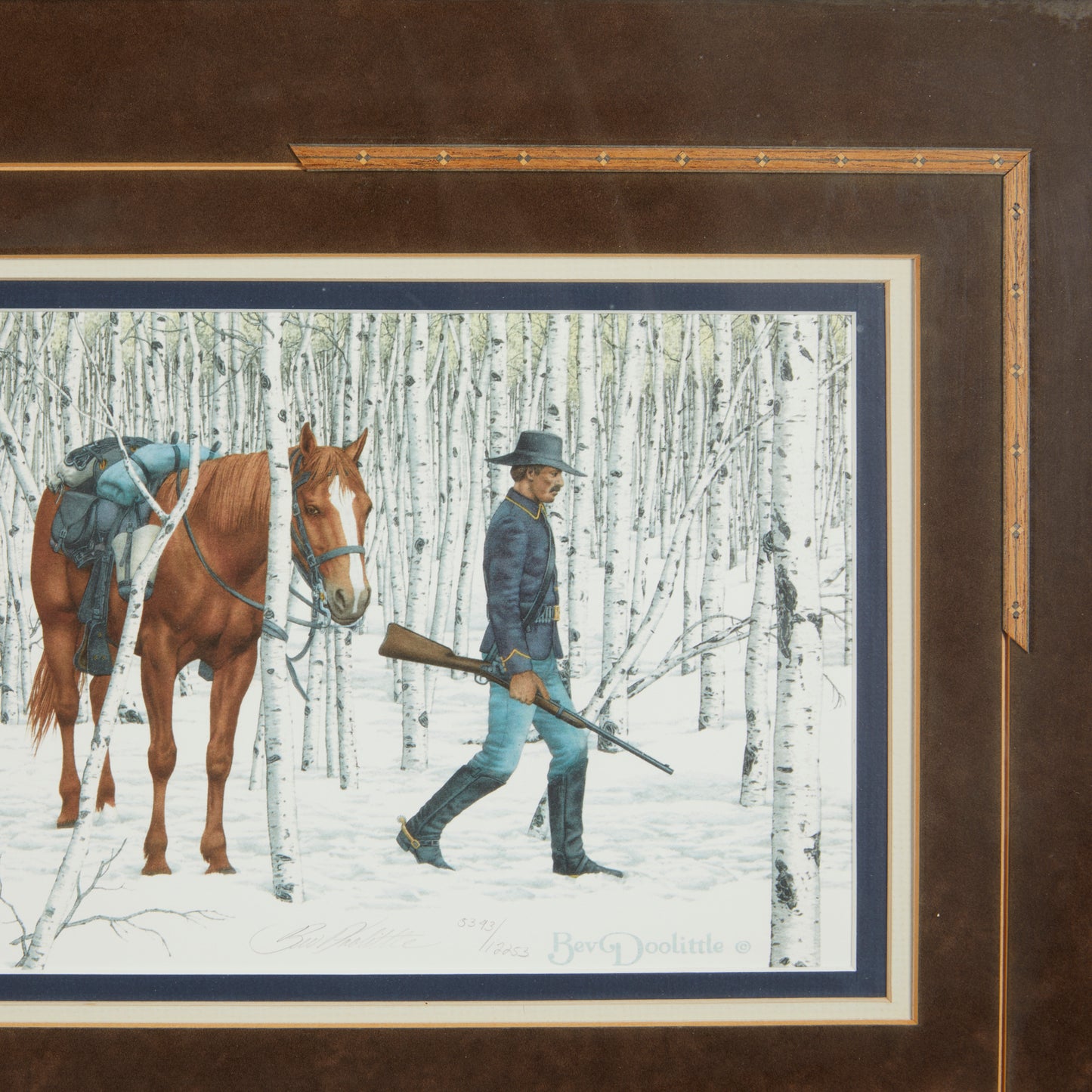 Bev Doolittle "Two Indian Horses" Signed and Numbered Lithograph