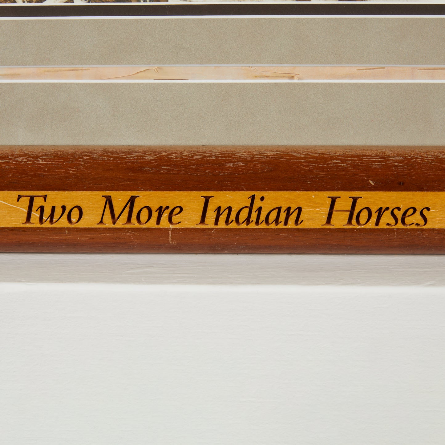 Bev Doolittle "Two More Indian Horses" Signed and Numbered Lithograph Triptych