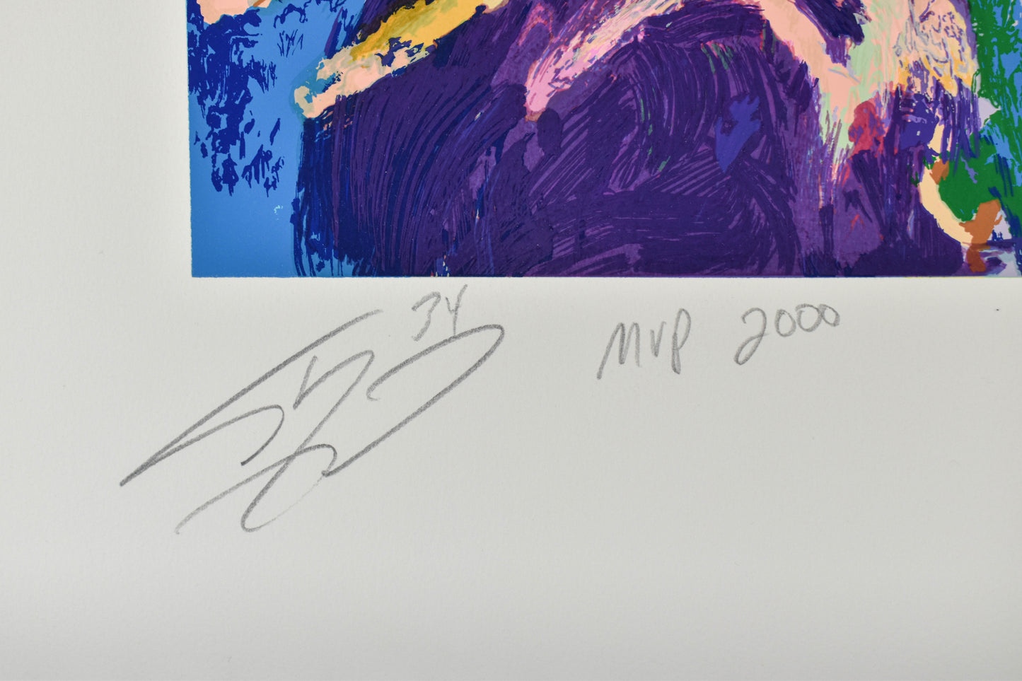 LeRoy Neiman Shaquille O'Neal "Shaq" Double Signed & Numbered Serigraph Print